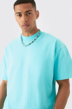 Oversized Super Heavyweight Jersey T-shirt & Shorts Set | BoohooMAN UK