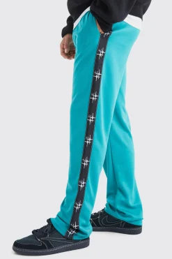 Oversized Tape Side Tricot Jogger | BoohooMAN UK
