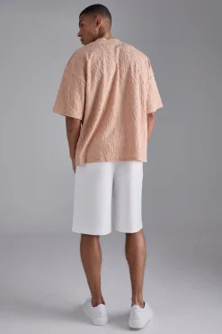 Oversized Textured T-shirt | BoohooMAN UK