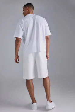 Oversized Textured T-shirt | BoohooMAN UK
