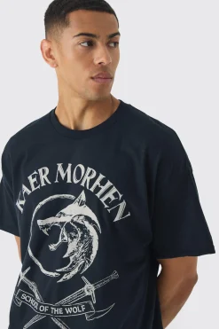 Oversized The Witcher License Print T-Shirt | BoohooMAN UK
