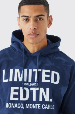 Oversized Tie Dye Limited Edtn Hoodie | BoohooMAN UK