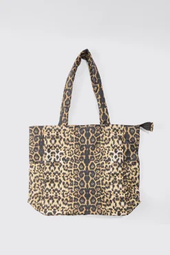 Oversized Tote Bag In Leopard Print | BoohooMAN UK