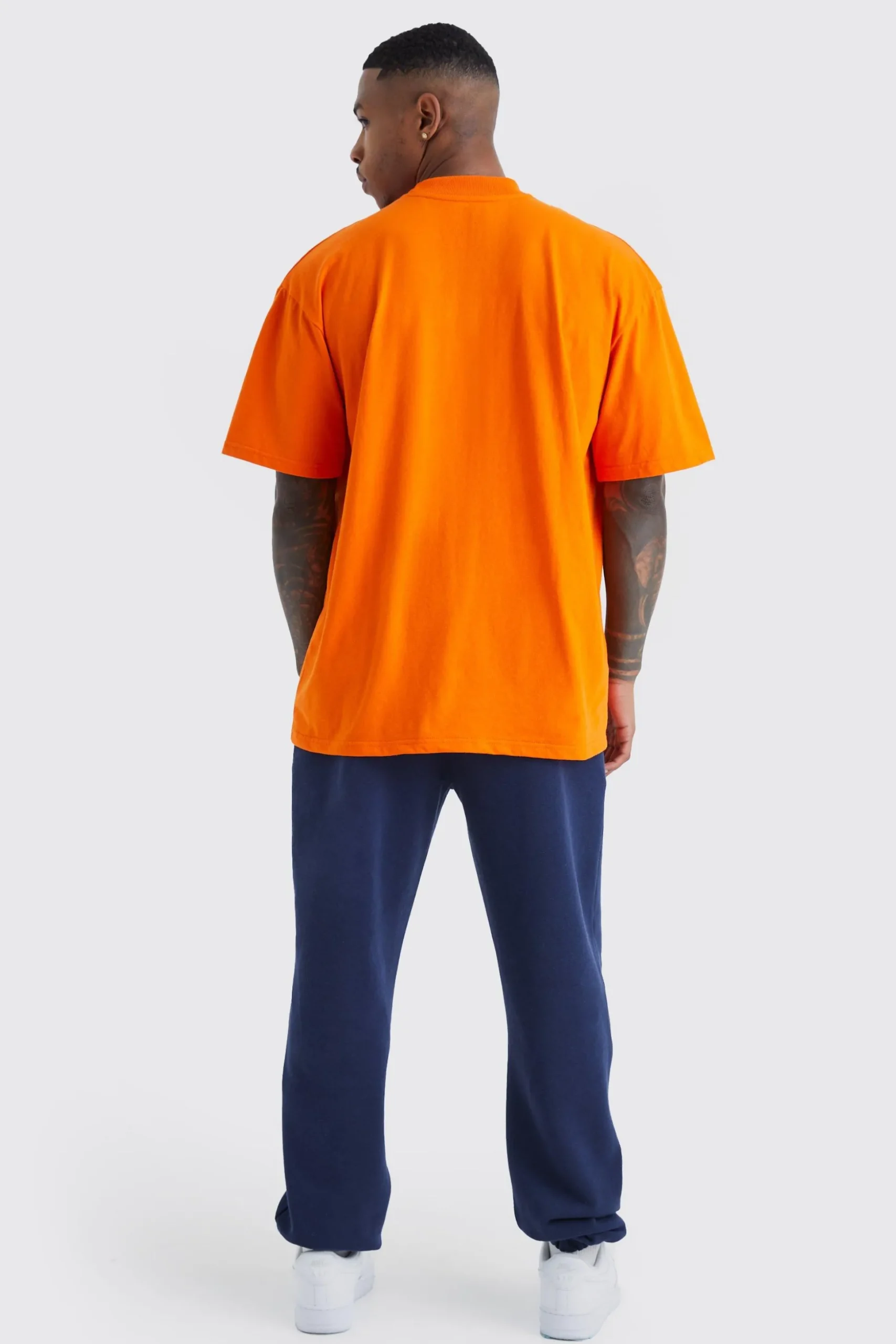 Oversized Tournament Badge Applique T-shirt | BoohooMAN UK