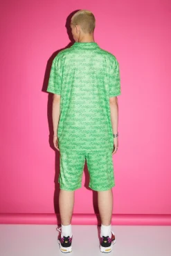 Oversized Towelling Shirt And Short Set | BoohooMAN UK