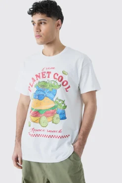 Oversized Toy Story Alien License T-shirt | BoohooMAN UK