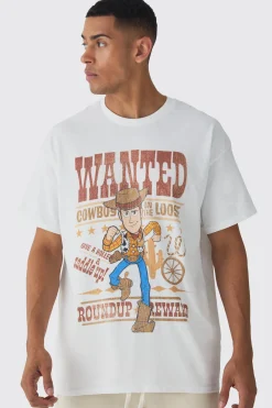 Oversized Toy Story Woody Disney License Print T-shirt | BoohooMAN UK