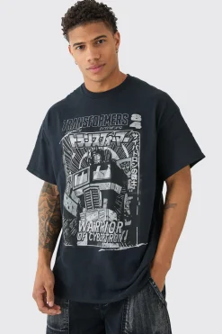 Oversized Transformers License T-shirt | BoohooMAN UK