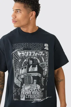 Oversized Transformers License T-shirt | BoohooMAN UK
