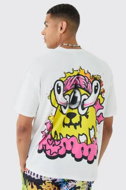 Oversized Trippy Homme Graphic T-shirt | BoohooMAN UK