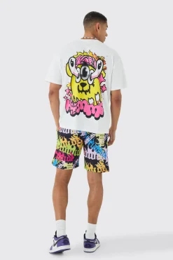 Oversized Trippy Homme Graphic T-shirt | BoohooMAN UK