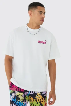 Oversized Trippy Homme Graphic T-shirt | BoohooMAN UK