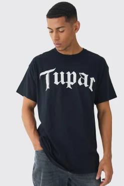 Oversized Tupac License T-shirt | BoohooMAN UK