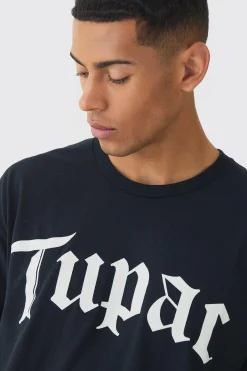 Oversized Tupac License T-shirt | BoohooMAN UK
