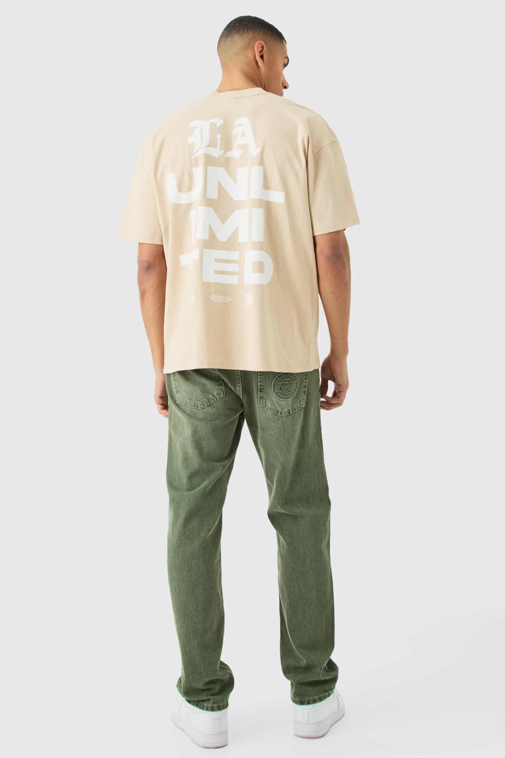 Oversized Unlimited Graphic T-shirt | BoohooMAN UK