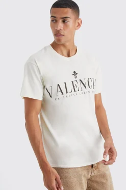 Oversized Valencia Print T-shirt | BoohooMAN UK