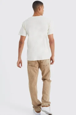 Oversized Valencia Print T-shirt | BoohooMAN UK