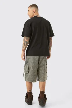 Oversized Van Gogh Skull License T-shirt | BoohooMAN UK