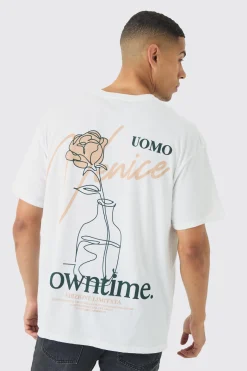 Oversized Venice Back Print T-Shirt | BoohooMAN UK