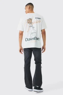 Oversized Venice Back Print T-Shirt | BoohooMAN UK