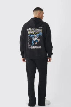 Oversized Venon License Print Hoodie | BoohooMAN UK
