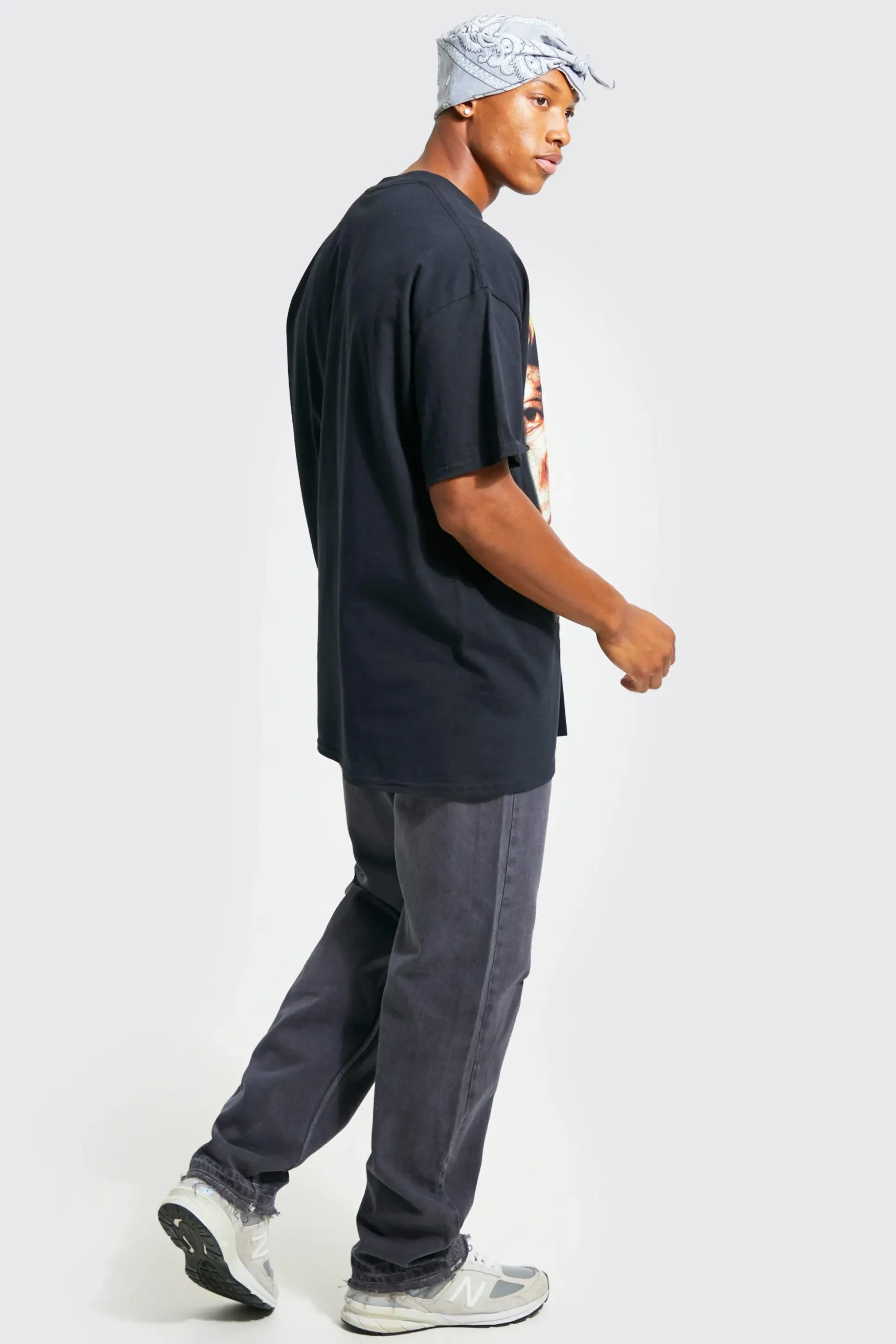 Oversized Vintage Biggie License T-shirt | BoohooMAN UK