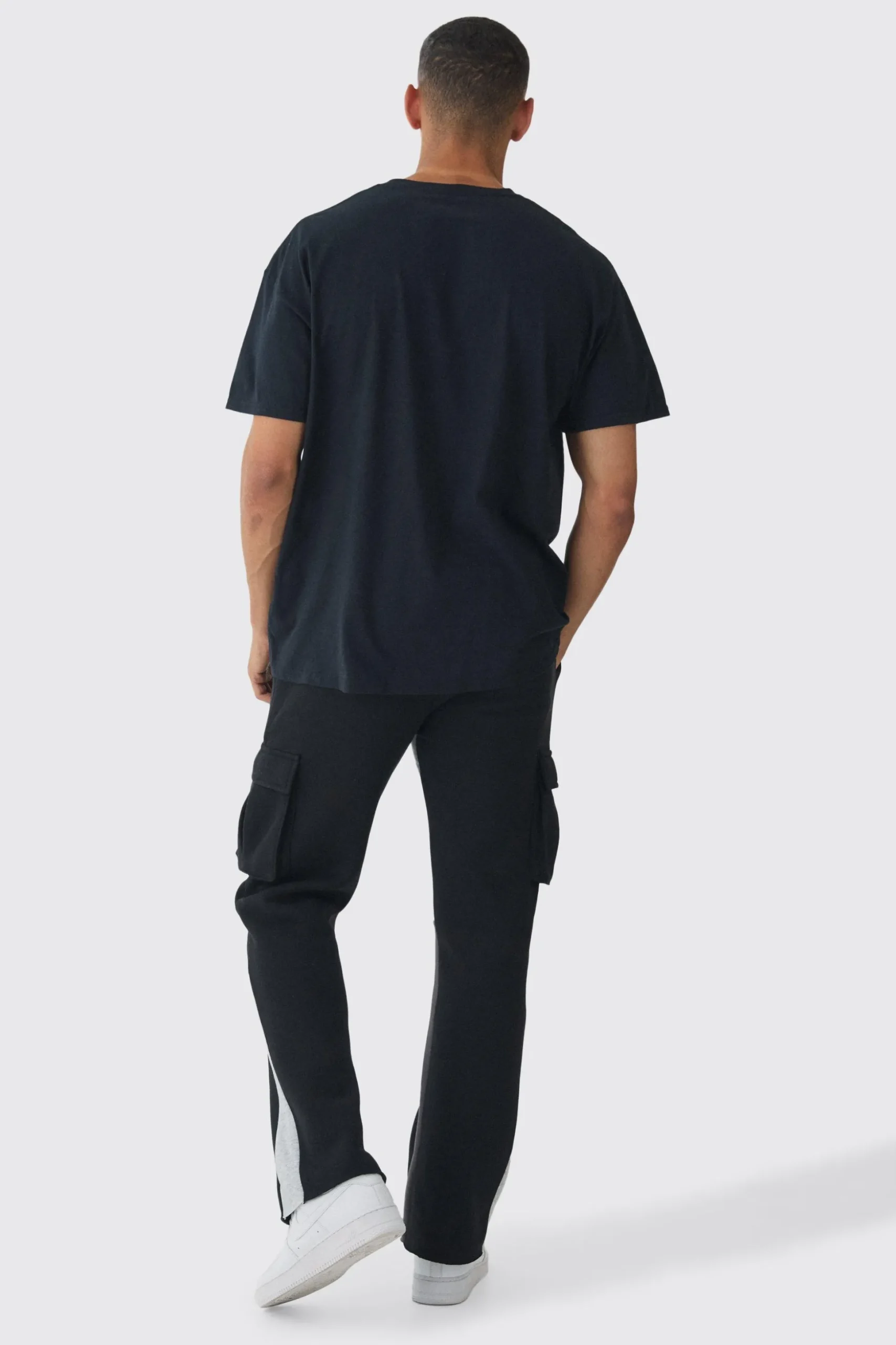 Oversized Vintage Polaroid License Print T-Shirt | BoohooMAN UK