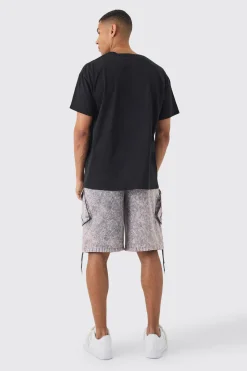 Oversized Volkswagen Palm Beach License Print T-shirt | BoohooMAN UK