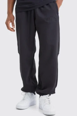 Oversized Waffle Panel Jogger | BoohooMAN UK