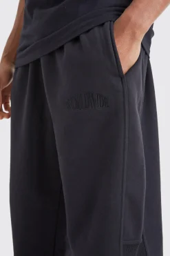 Oversized Waffle Panel Jogger | BoohooMAN UK