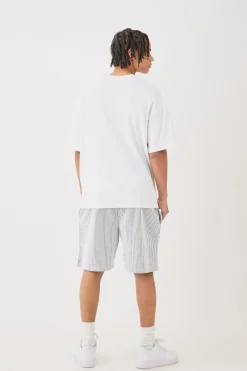 Oversized Waffle T-shirt | BoohooMAN UK