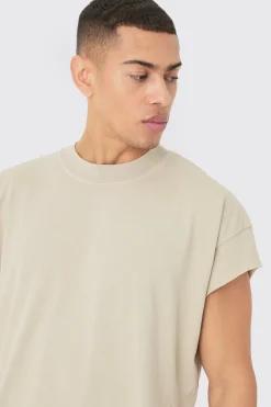 Oversized Wash Cropped Sleeves T-shirt | BoohooMAN UK
