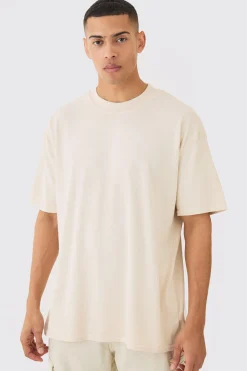 Oversized Wash Fear None Print T-shirt | BoohooMAN UK