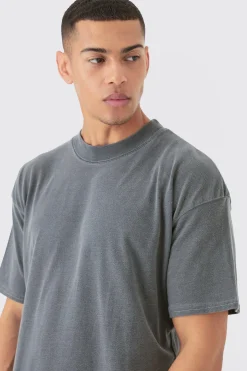 Oversized Wash Official Flower Print T-shirt | BoohooMAN UK