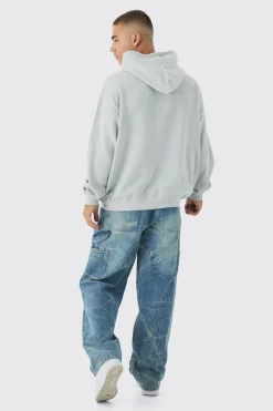 Oversized Wash Over The Seams Official Graphic Hoodie | BoohooMAN UK