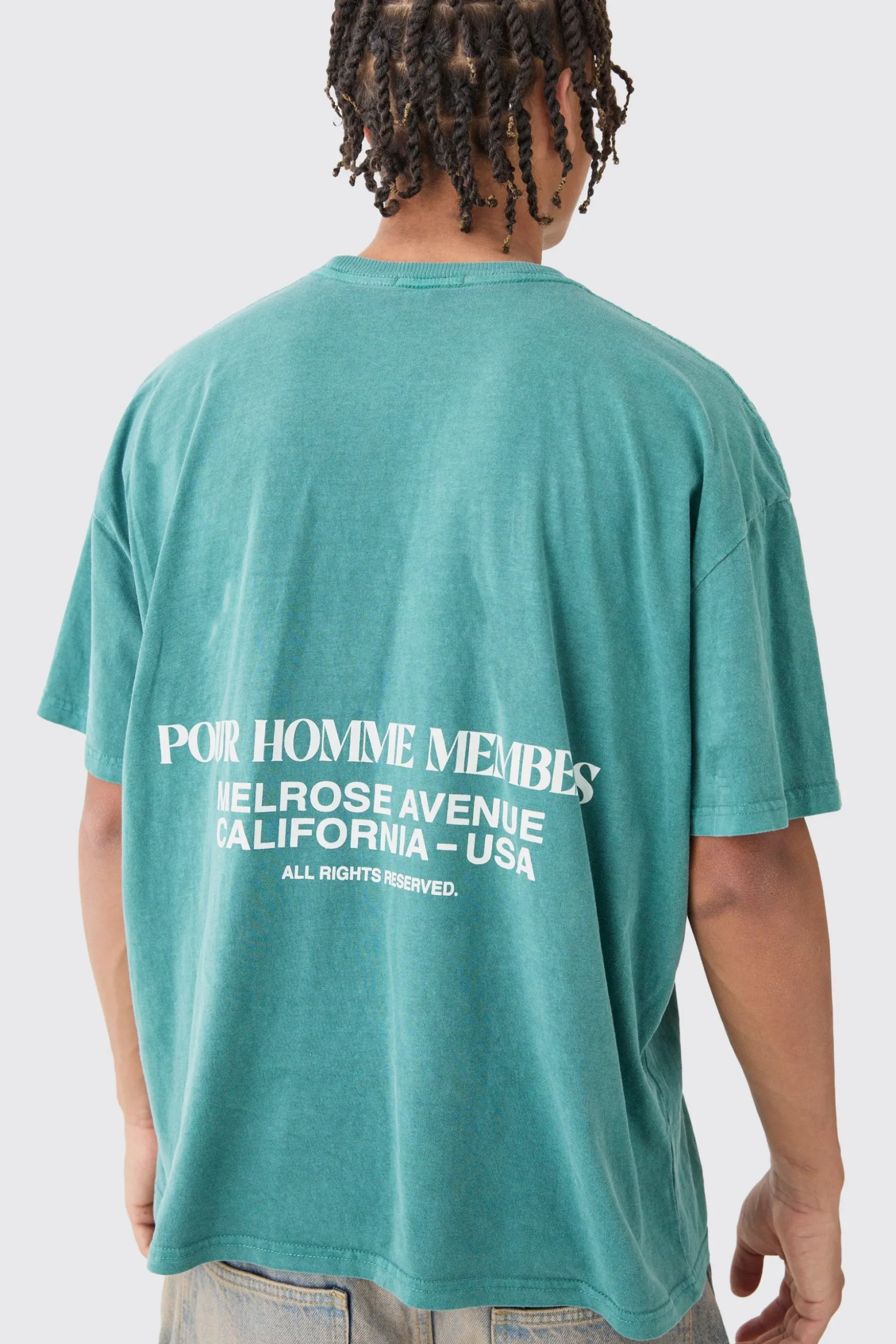 Oversized Washed Boxy Graphic T-shirt | BoohooMAN UK