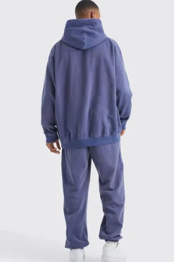 Oversized Washed Hoodie | BoohooMAN UK