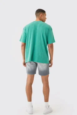 Oversized Washed Nights In Harlem T-shirt | BoohooMAN UK