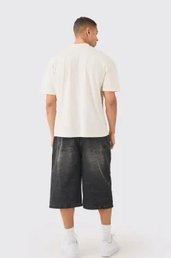 Oversized Washed Over Seams Official Graphic T-shirt | BoohooMAN UK