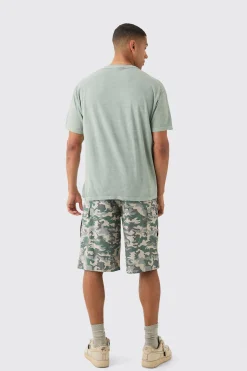 Oversized Washed Skeleton Astronaut Graphic T-shirt | BoohooMAN UK