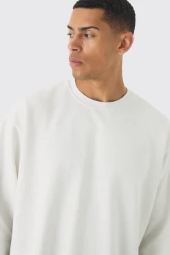 Oversized Washed Sweatshirt | BoohooMAN UK
