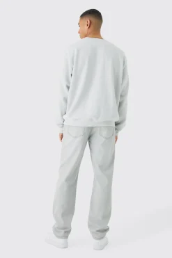 Oversized Washed Sweatshirt | BoohooMAN UK