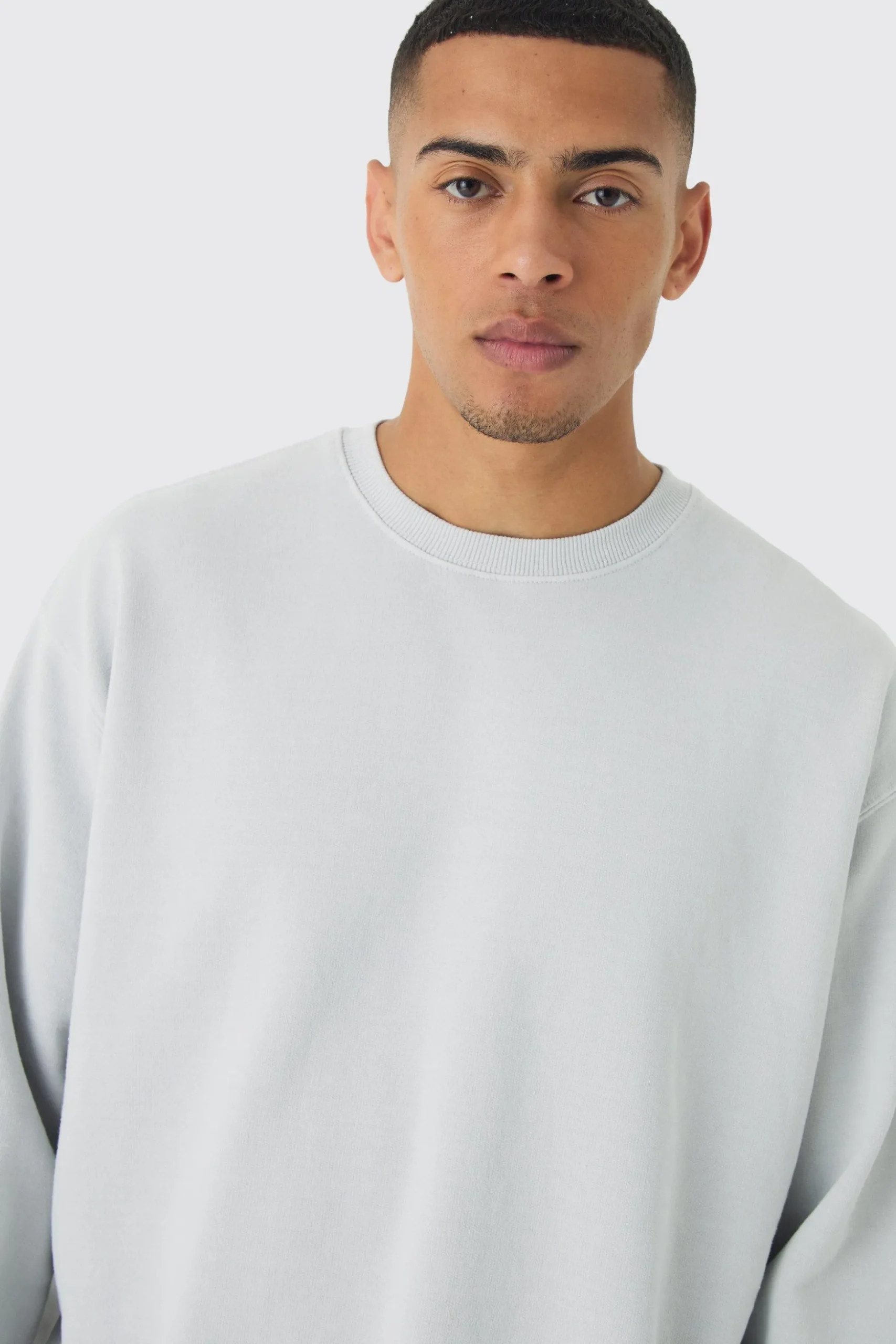 Oversized Washed Sweatshirt | BoohooMAN UK