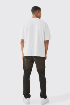 Oversized Western Vintage T-Rex Large Scale Print T-Shirt | BoohooMAN UK