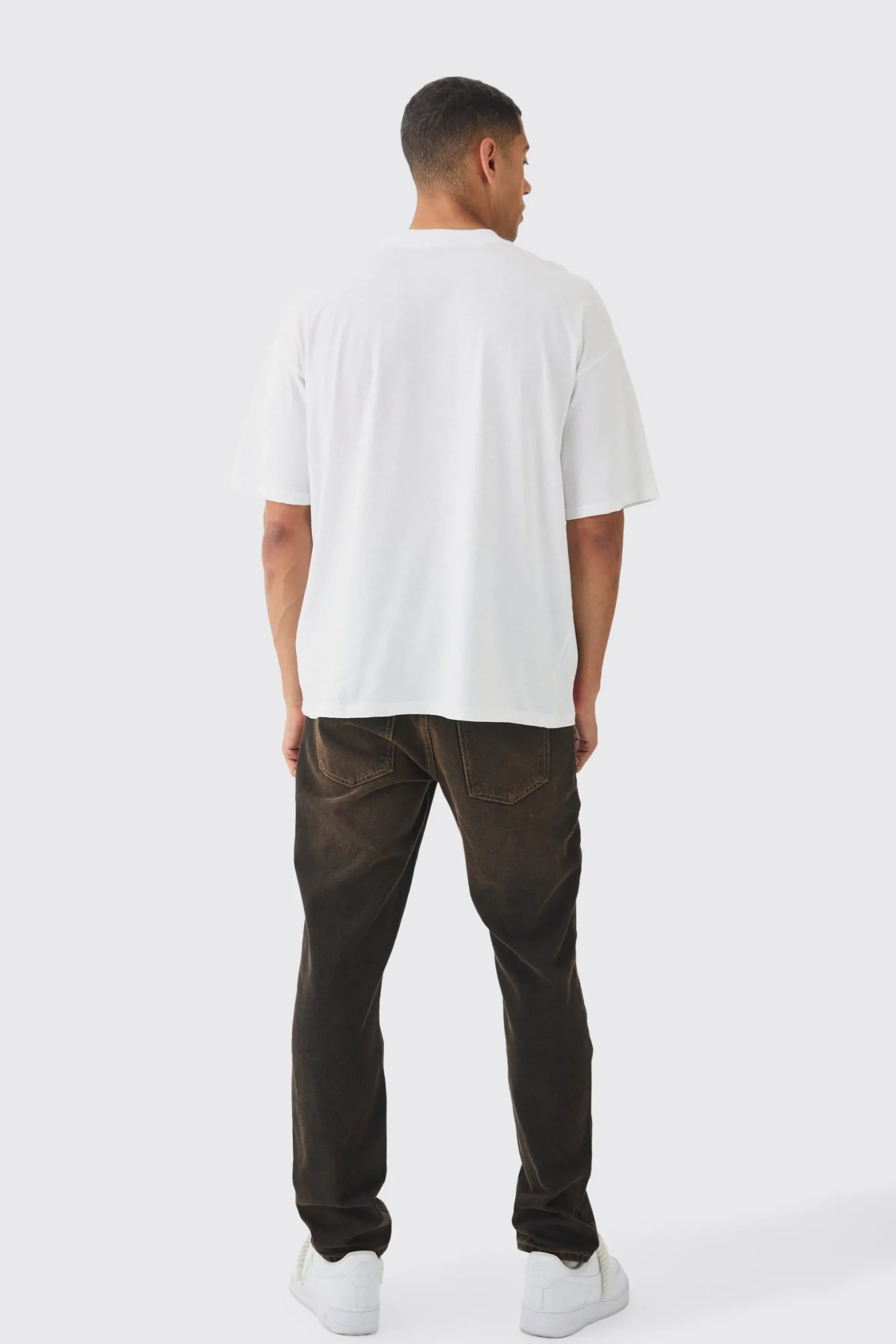 Oversized Western Vintage T-Rex Large Scale Print T-Shirt | BoohooMAN UK