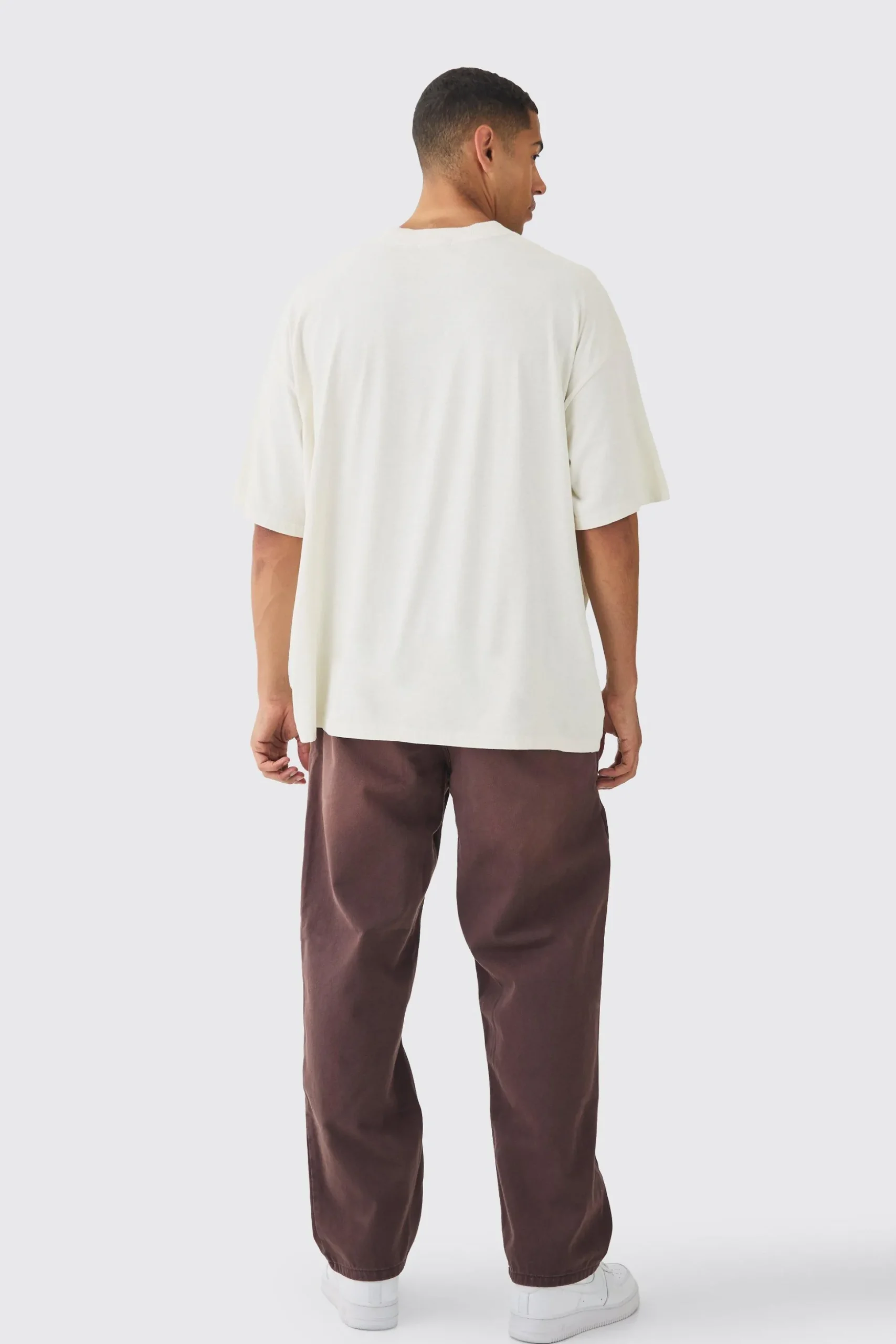 Oversized Western Worldwide Tiger Large Scale Wash Print T-Shirt | BoohooMAN UK