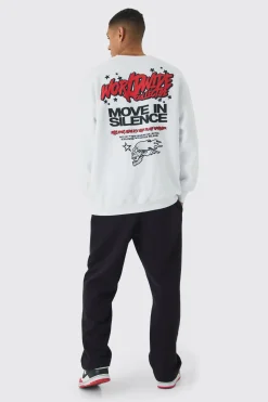 Oversized Worldwide Back Printed Sweatshirt | BoohooMAN UK