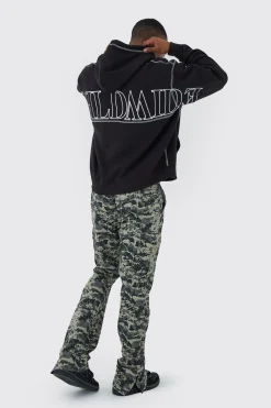 Oversized Worldwide Contrast Stitch Hoodie | BoohooMAN UK
