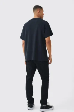 Oversized Wu-Tang Large Scale License Print T-Shirt | BoohooMAN UK