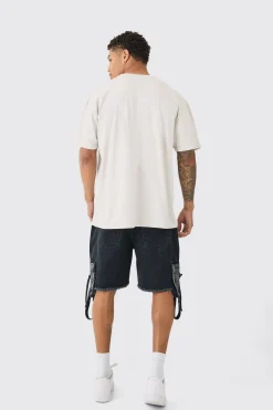 Oversized Yugioh GX License Wash Print T-shirt | BoohooMAN UK